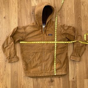 Patagonia Duck Canvas Sherpa Lined Hooded Jacket Men's M